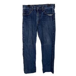 Levi's 550 Mens 33x31 Blue Denim Medium Wash Relaxed Fit Straight Leg Zip Fly‎